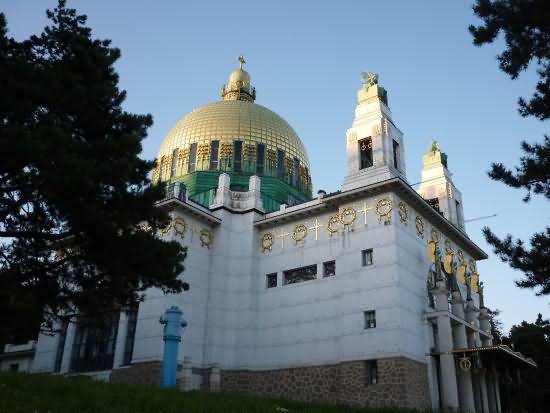 Dome Of The Steinhof Church In Vienna, Austria