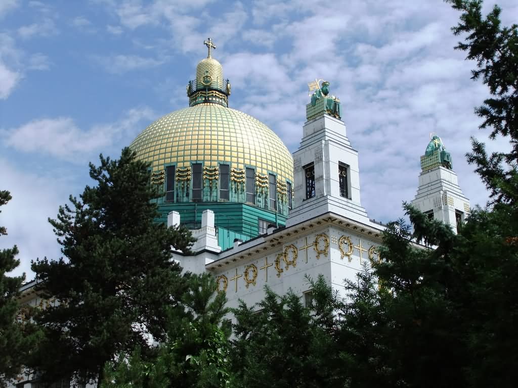 Dome View Of The Kirche am Steinhof In Vienna