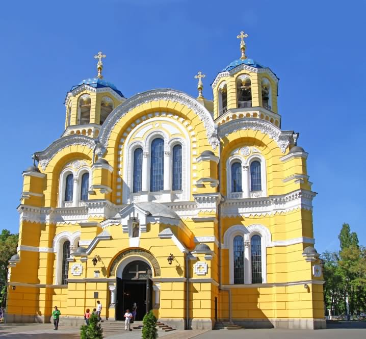 Exterior View Image Of The St Volodymyr's Cathedral In Kiev