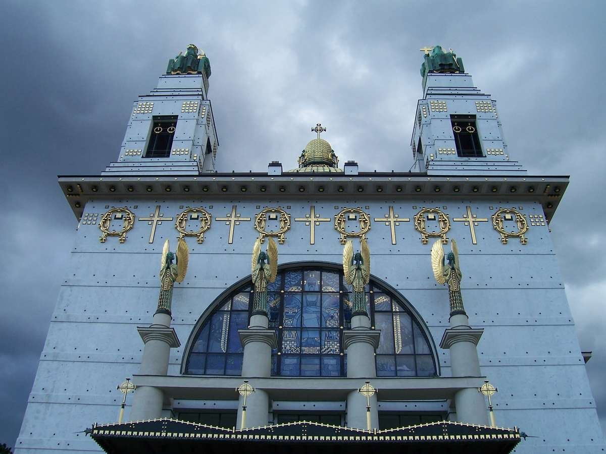 Front Facade Of The Kirche am Steinhof