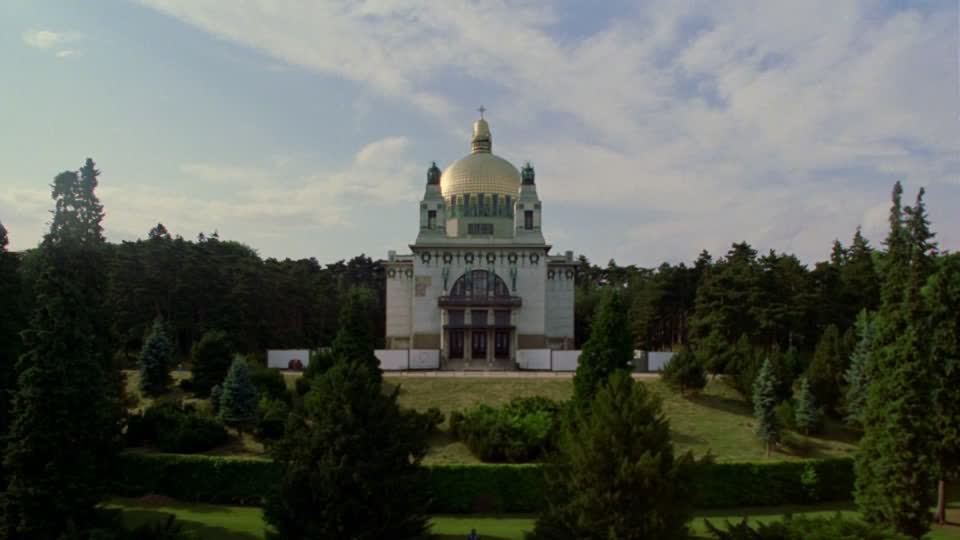 Front Of The Steinhof Church In Austria