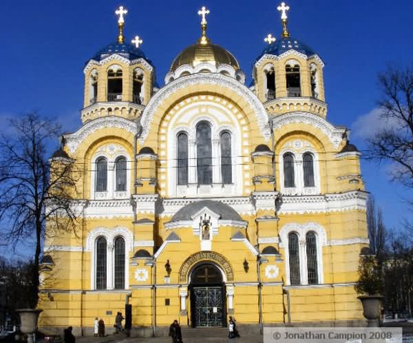 Front Photo Of The St Volodymyr's Cathedral