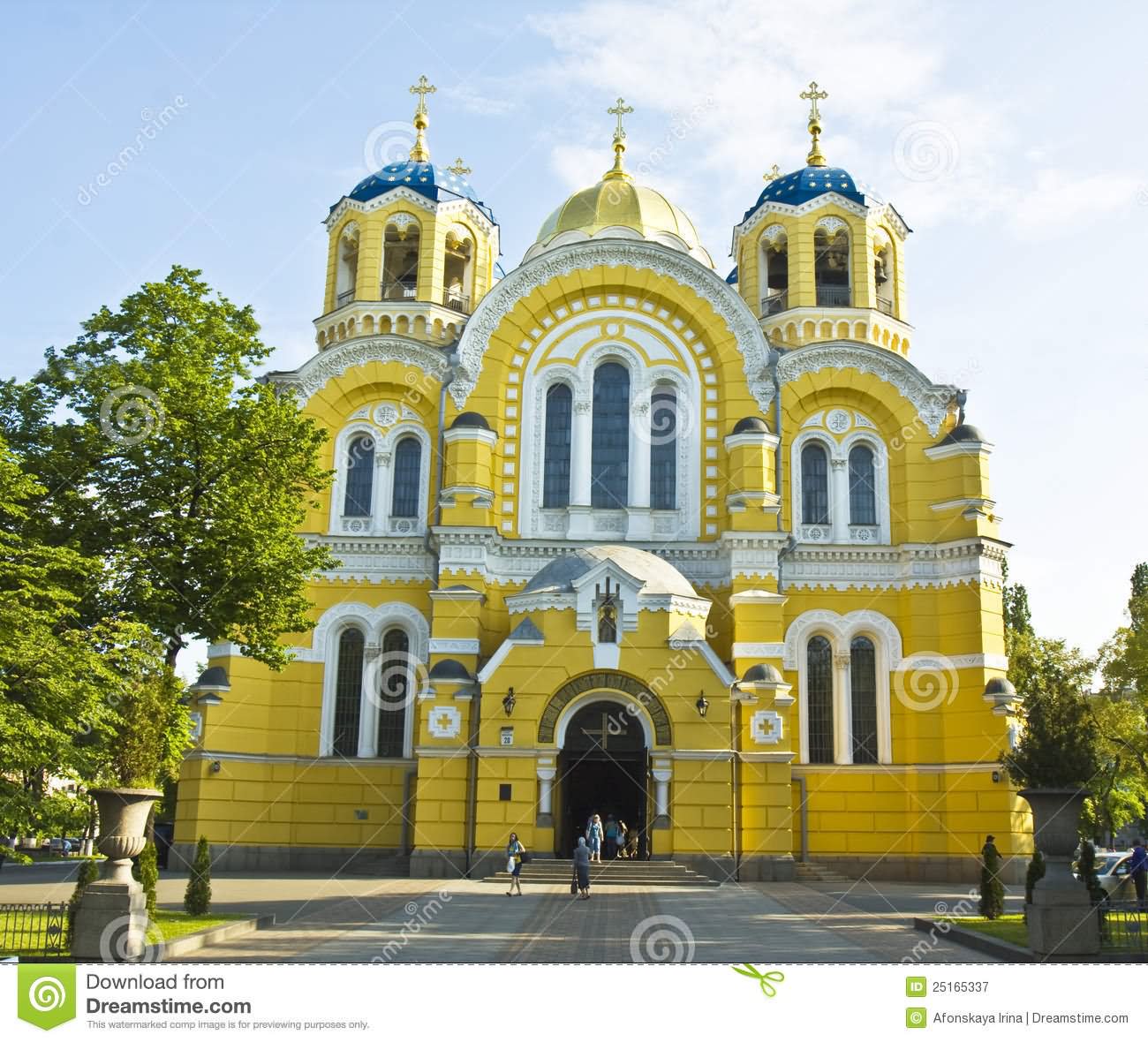 Front View Image Of The St Volodymyr's Cathedral