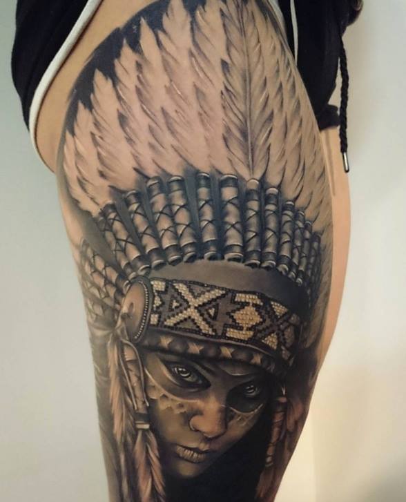 Thigh Tattoo | Tetováló Stúdió Tinti - TrueArtists