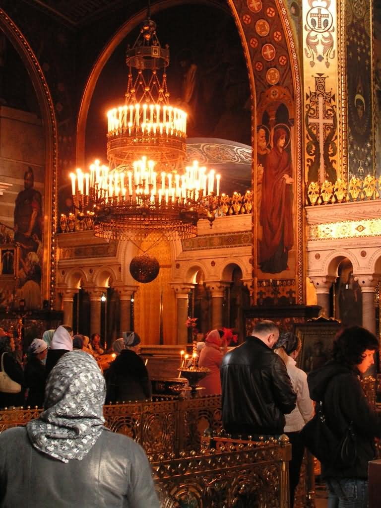 Inside The St Volodymyr's Cathedral In Kiev, Ukraine