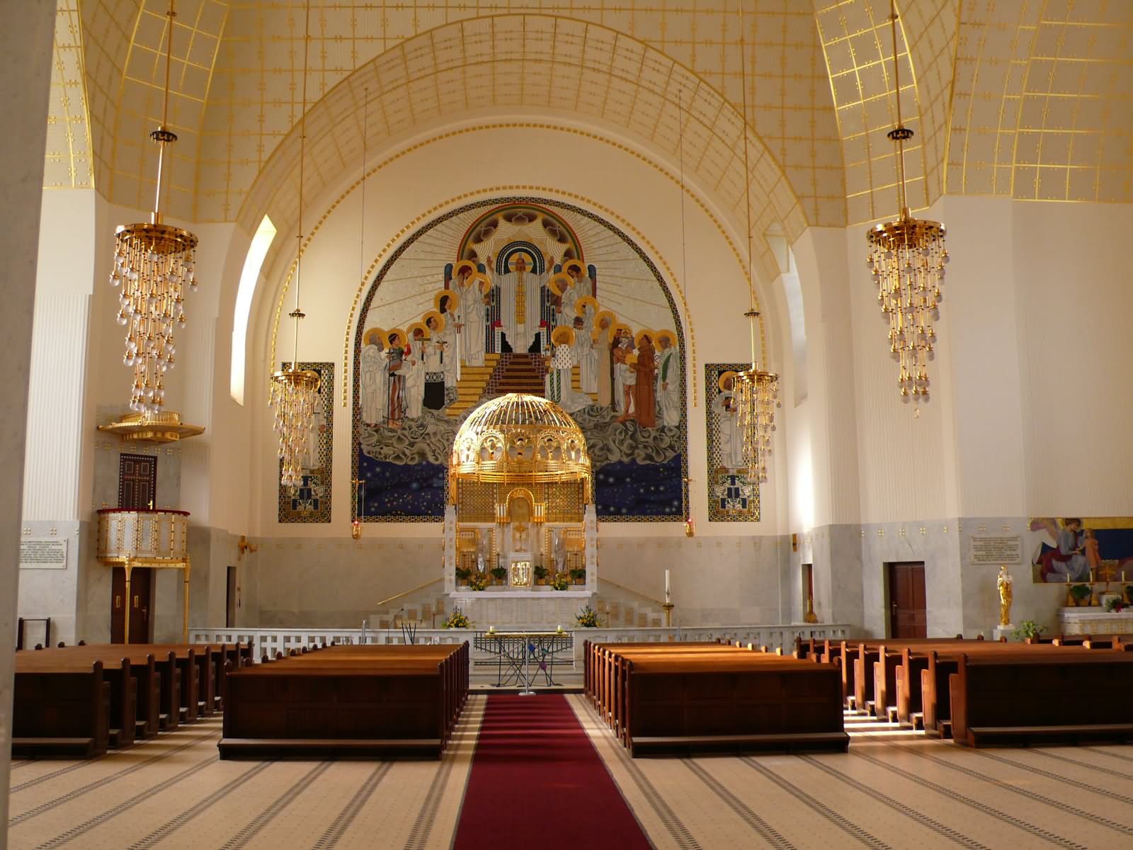 Inside View Of The Kirche am Steinhof In Austria