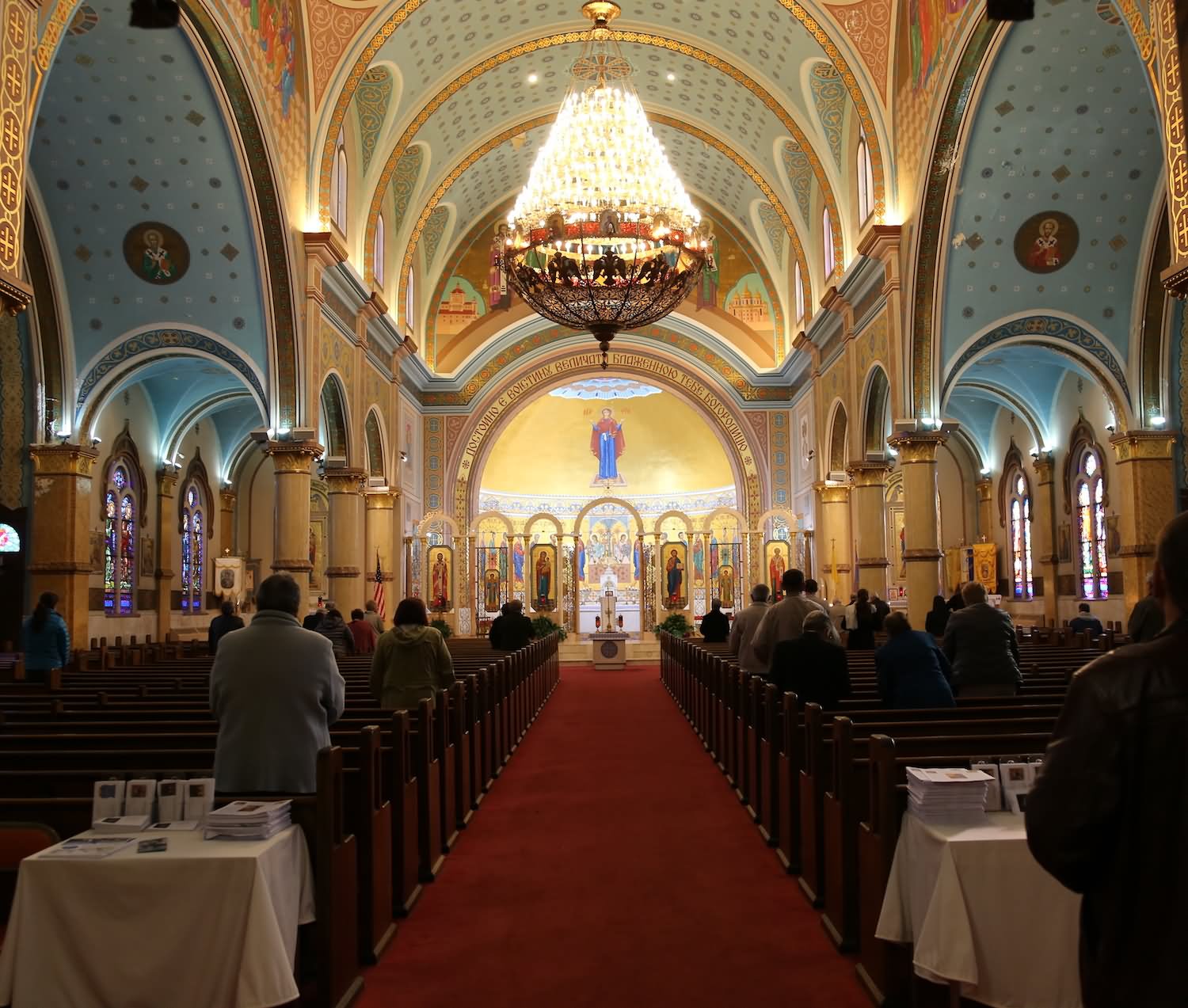 Interior Of St. Nicholas Roman Catholic Cathedral In Kiev, Ukraine