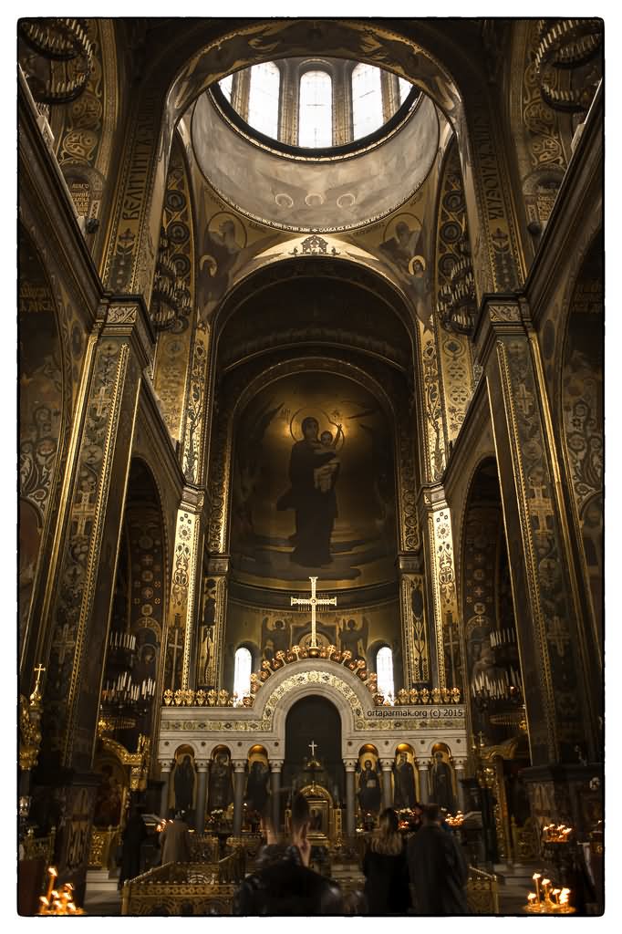 Interior Of The St Volodymyr's Cathedral In Kiev, Ukraine