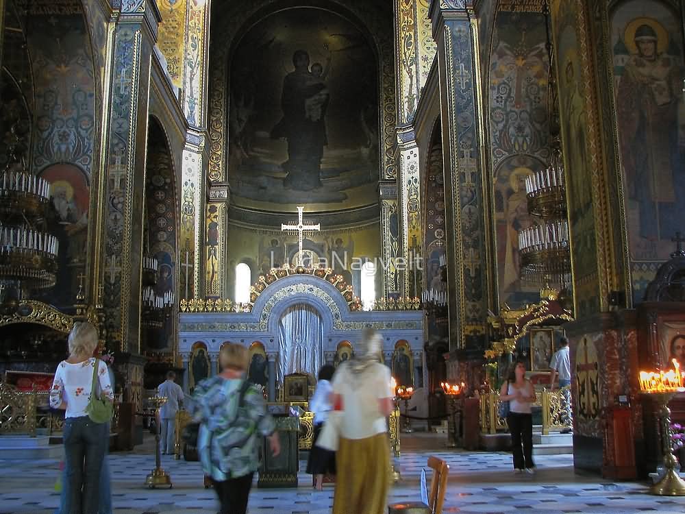 Interior View Of The St Volodymyr's Cathedral Church In Kiev, Ukraine