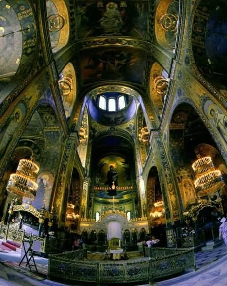 Interior View Of The St Volodymyr's Cathedral In Kiev, Ukraine