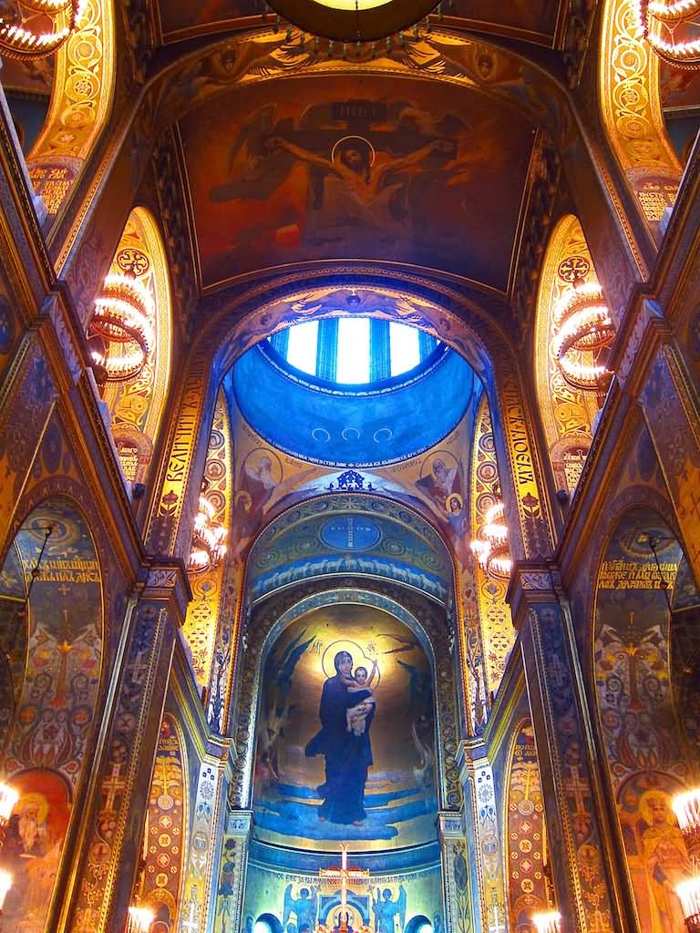 Mosaics Inside The St Volodymyr's Cathedral In Ukraine