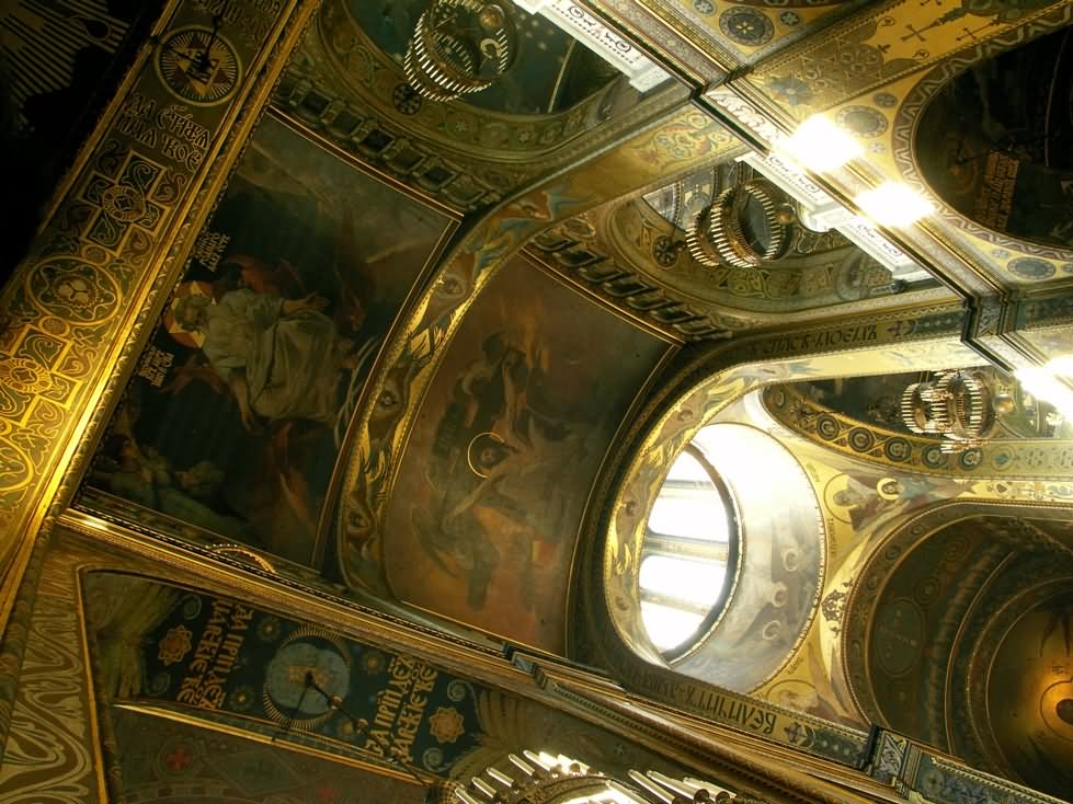 Roof Of St Volodymyr's Cathedral In Kiev, Ukraine