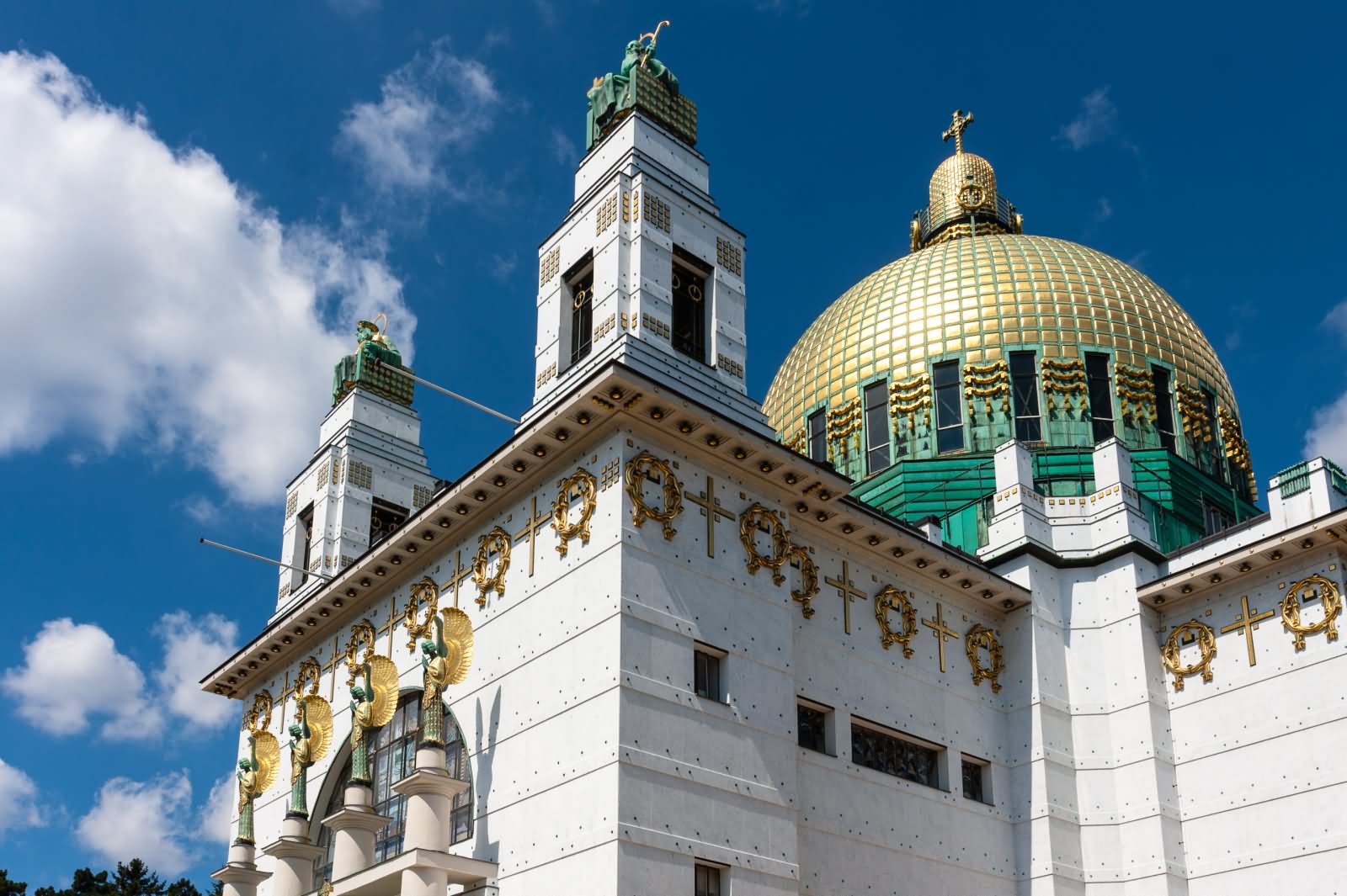 Side View Of The Kirche am Steinhof