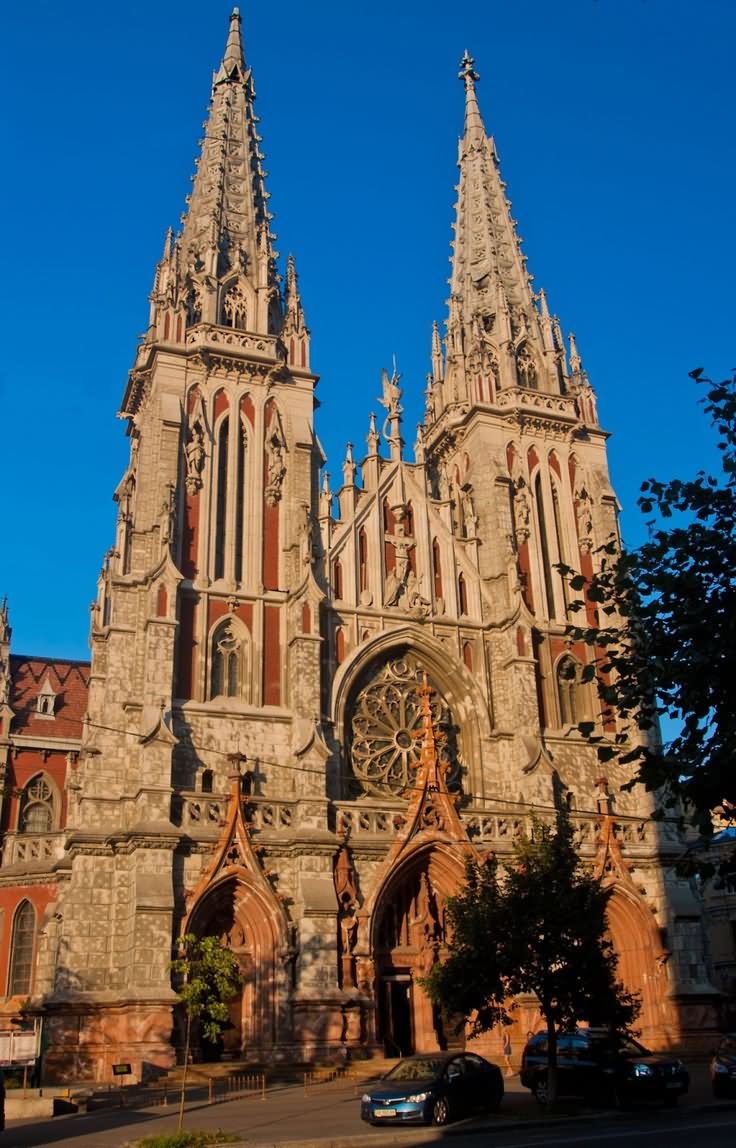 St. Nicholas Roman Catholic Cathedral View At Sunset