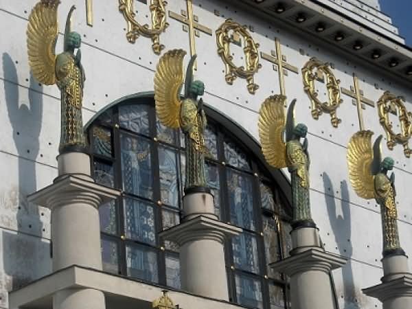 Statues Of Angels At The Kirche am Steinhof