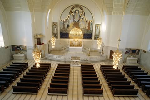 The Inside View Of The Kirche am Steinhof From The Balcony