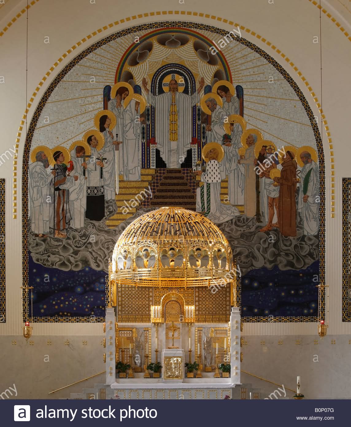 The Kirche am Steinhof Altar Interior View