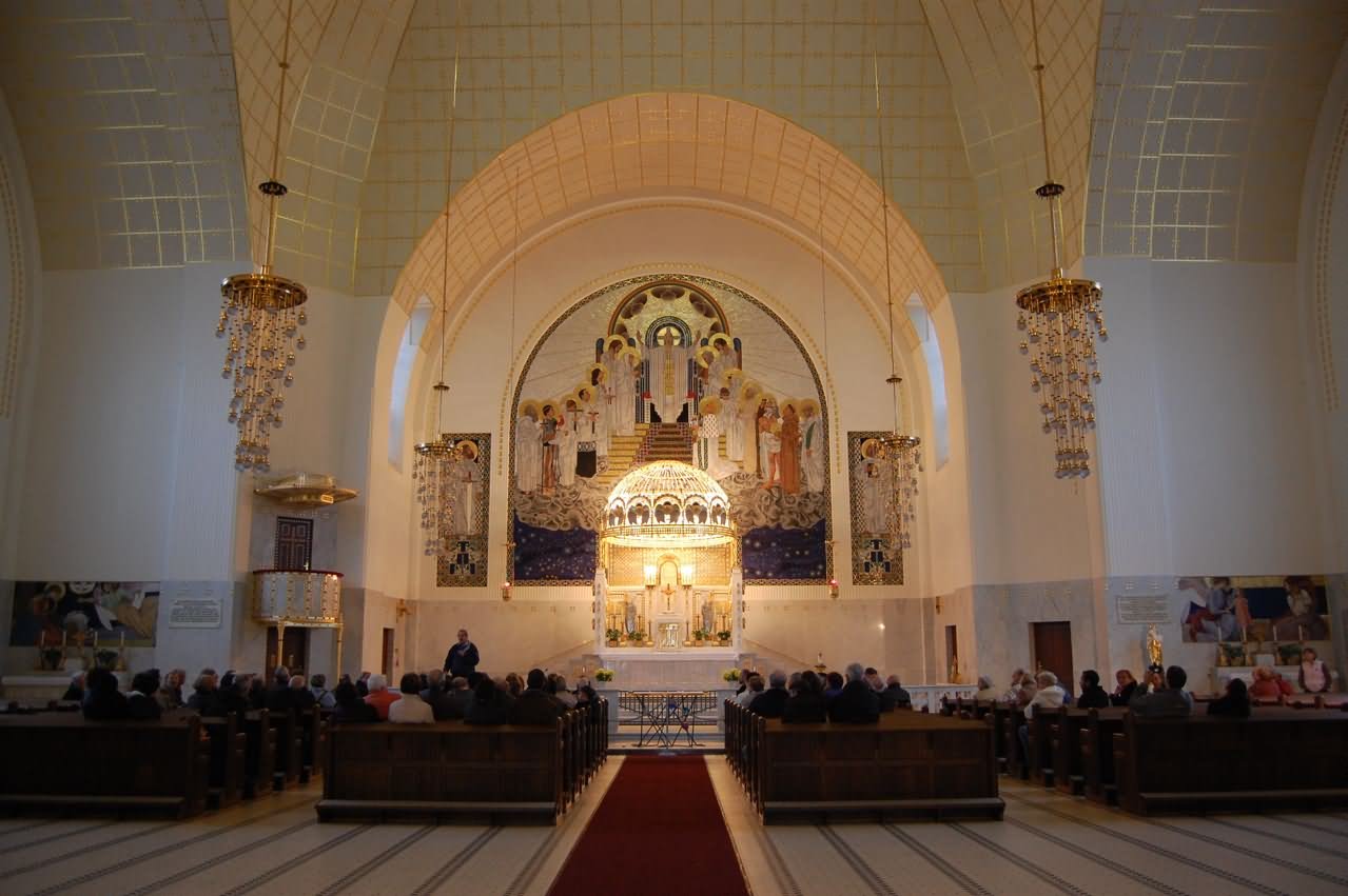 The Kirche am Steinhof Inside View During Mass Picture