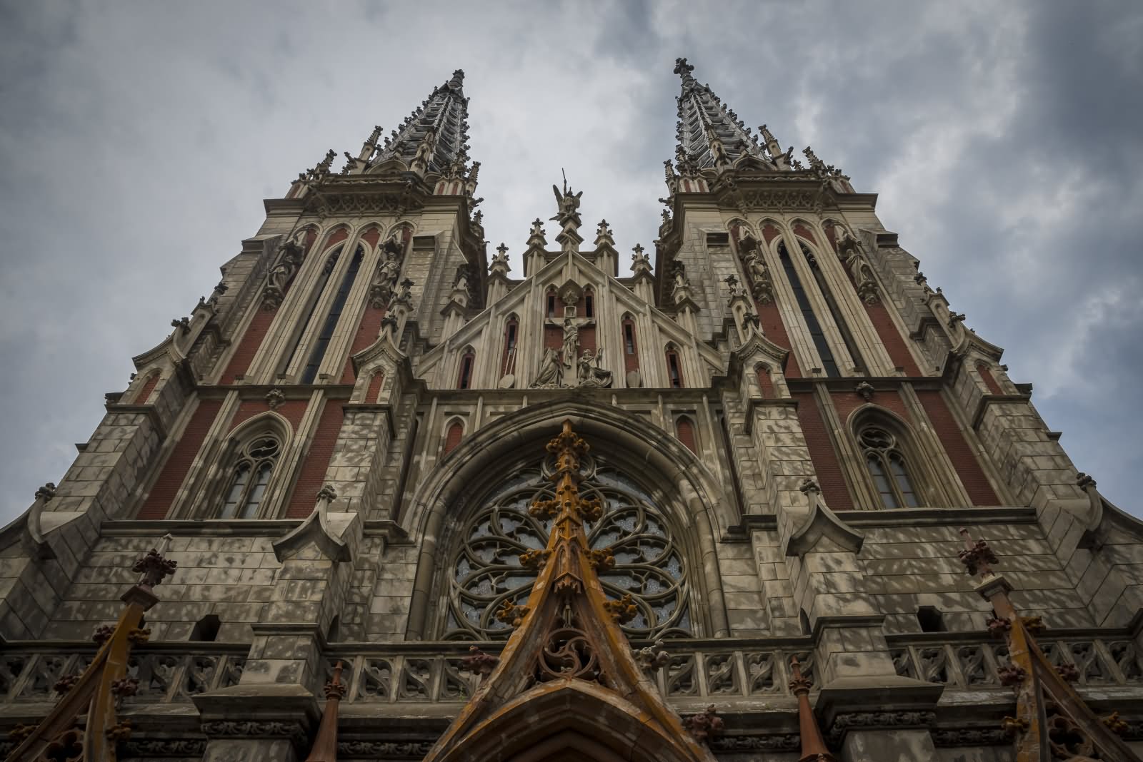 The St. Nicholas Roman Catholic Cathedral View From Below