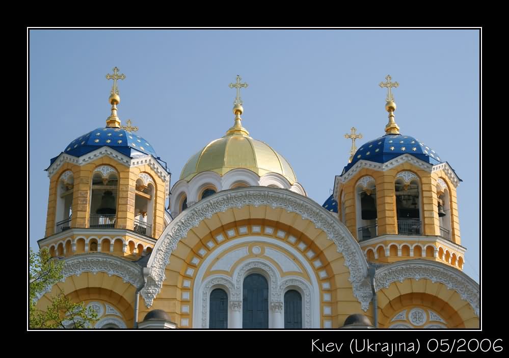 Top View Of The St Volodymyr's Cathedral In Kiev, Ukraine