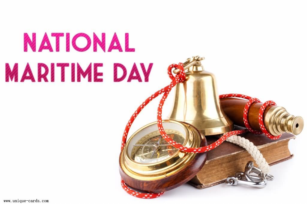 National Maritime Day Compass And Brass Bell Picture