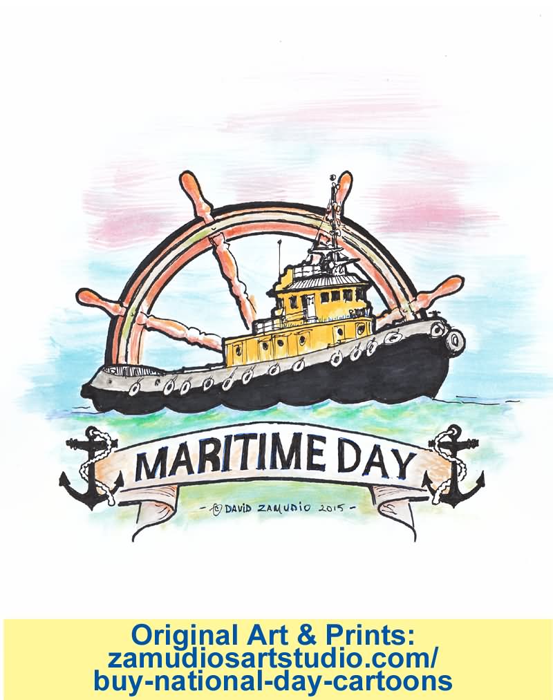 National Maritime Day Painting Picture