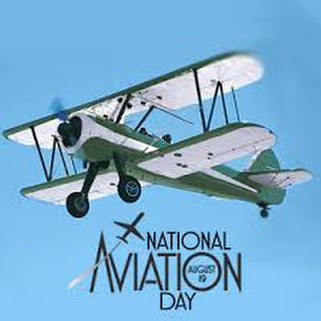 National Aviation Day Flying Plane