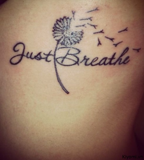 Just breathe looks fine....wtf kinda feather is this. This is my tat. Can I  somehow make this feather better? : r/shittytattoos