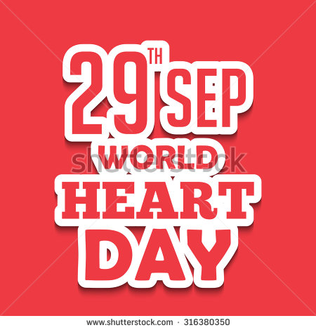 29th Sep World Heart Day Greeting Card