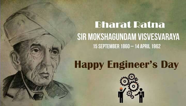 Happy Engineer's Day Bharat Ratna Sir Mokshagundam Visvesvaraya Picture