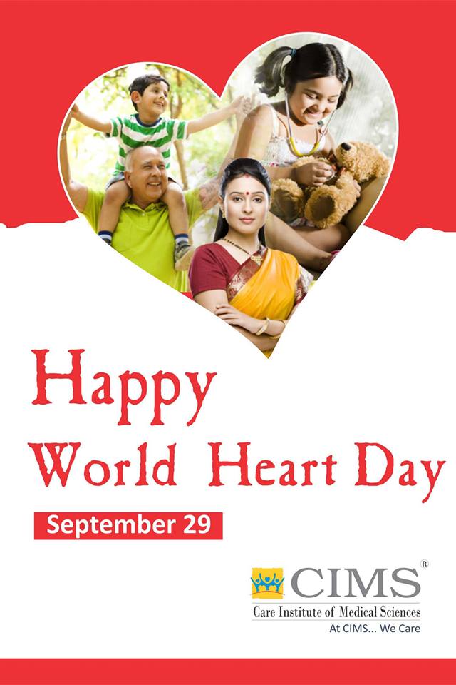 Happy World Heart Day September 29 Card