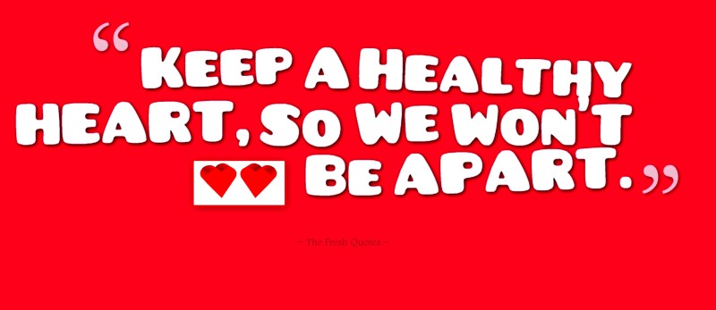 Keep A Healthy Heart, So We Wont Be Apart World Heart Day Facebook Cover Picture