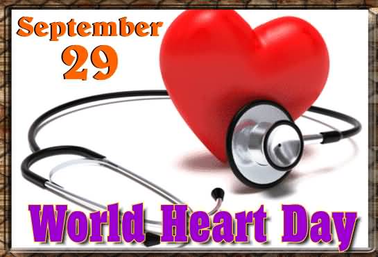 September 29 World Heart Day Glitter