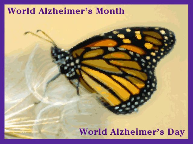 World Alzheimer’s Day Butterfly Greeting Card