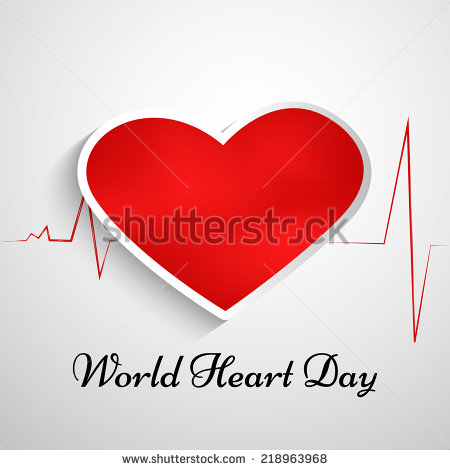 World Heart Day Heart Shaped Card