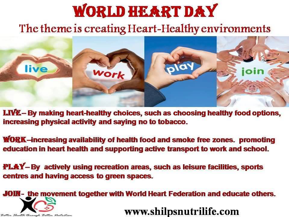 World Heart Day The Theme Is Creating Heart Healthy Environments