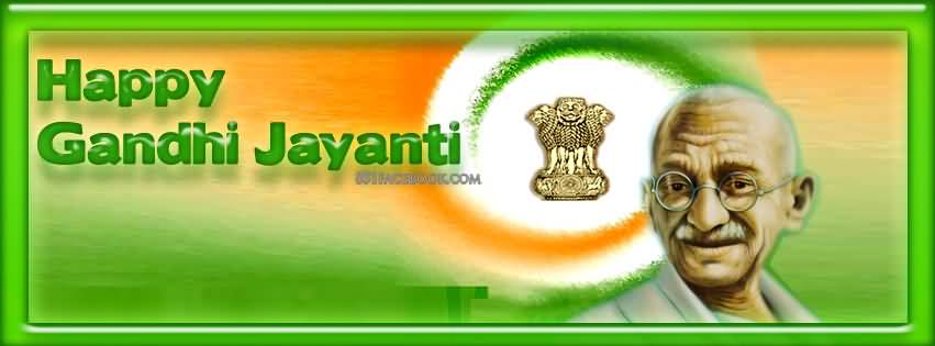 Happy Gandhi Jayanti 2018 Facebook Cover Picture