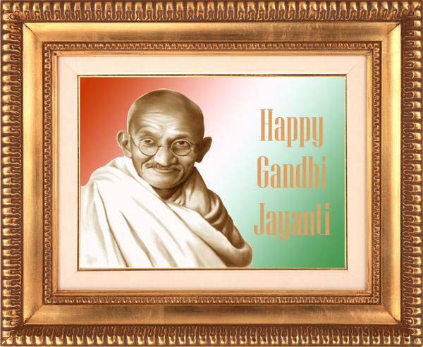 Happy Gandhi Jayanti 2018 Photo Frame Picture