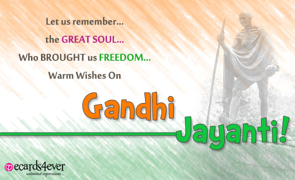 Let Us Remember The Great Soul Who Brought Us Freedom Warm Wishes On Gandhi Jayanti 2018