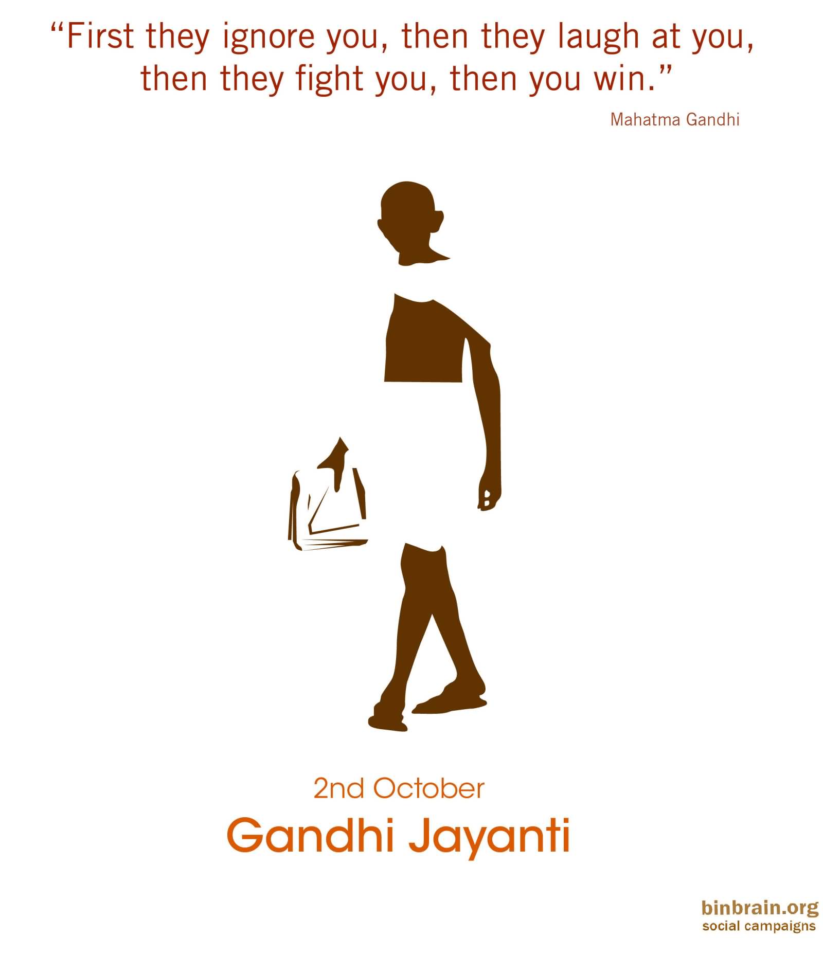 Mahatma Gandhi Quote Happy Gandhi Jayanti 2nd October