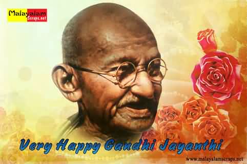 Very Happy Gandhi Jayanti 2018 Greeting Card