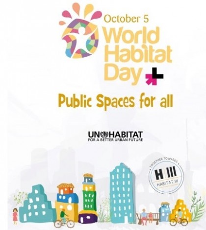 October 5 World Habitat Day Public Spaces For All