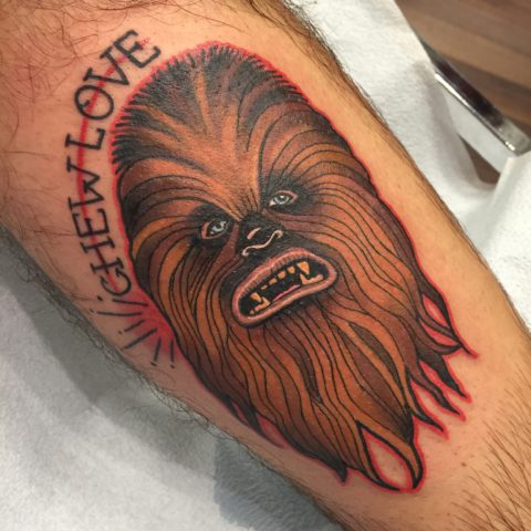 Chew Love Chewbacca Tattoo