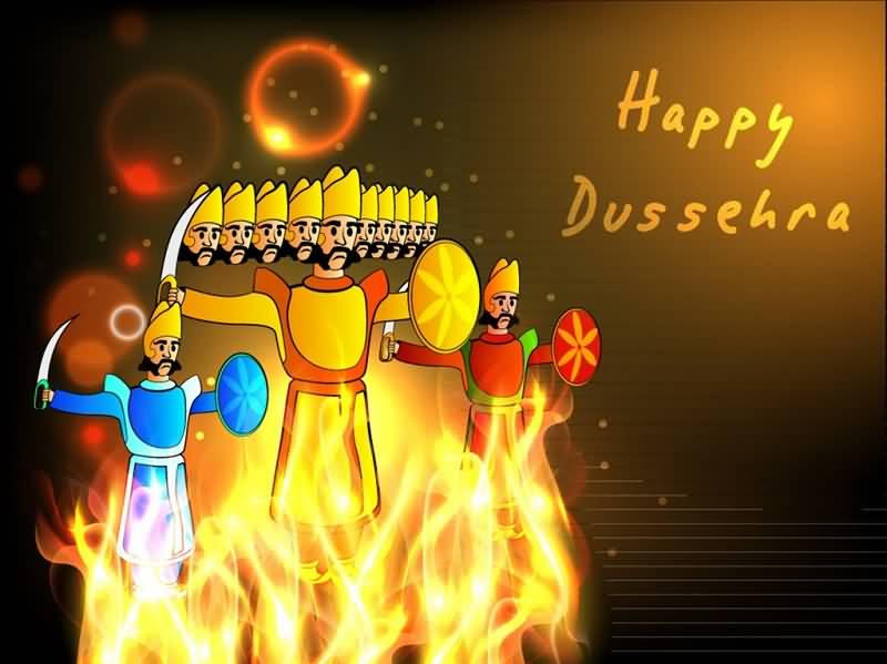 Happy Dussehra Cartoon Picture