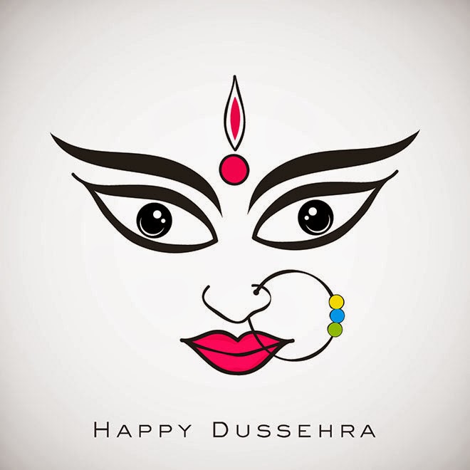 Happy Dussehra Maa Durga Greeting Card