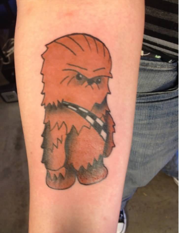 Star Wars Chewbacca Tattoo On Forearm