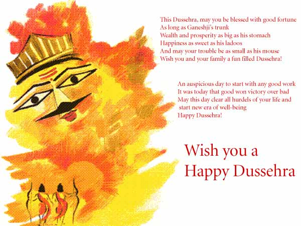 Wish You A Happy Dussehra Greeting Card