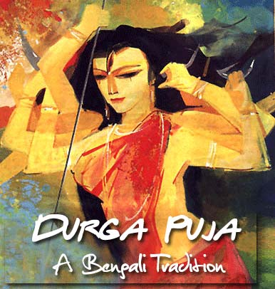 Durga Puja A Bengali Tradition Painting Picture