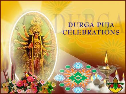 Durga Puja Celebrations Greeting Card