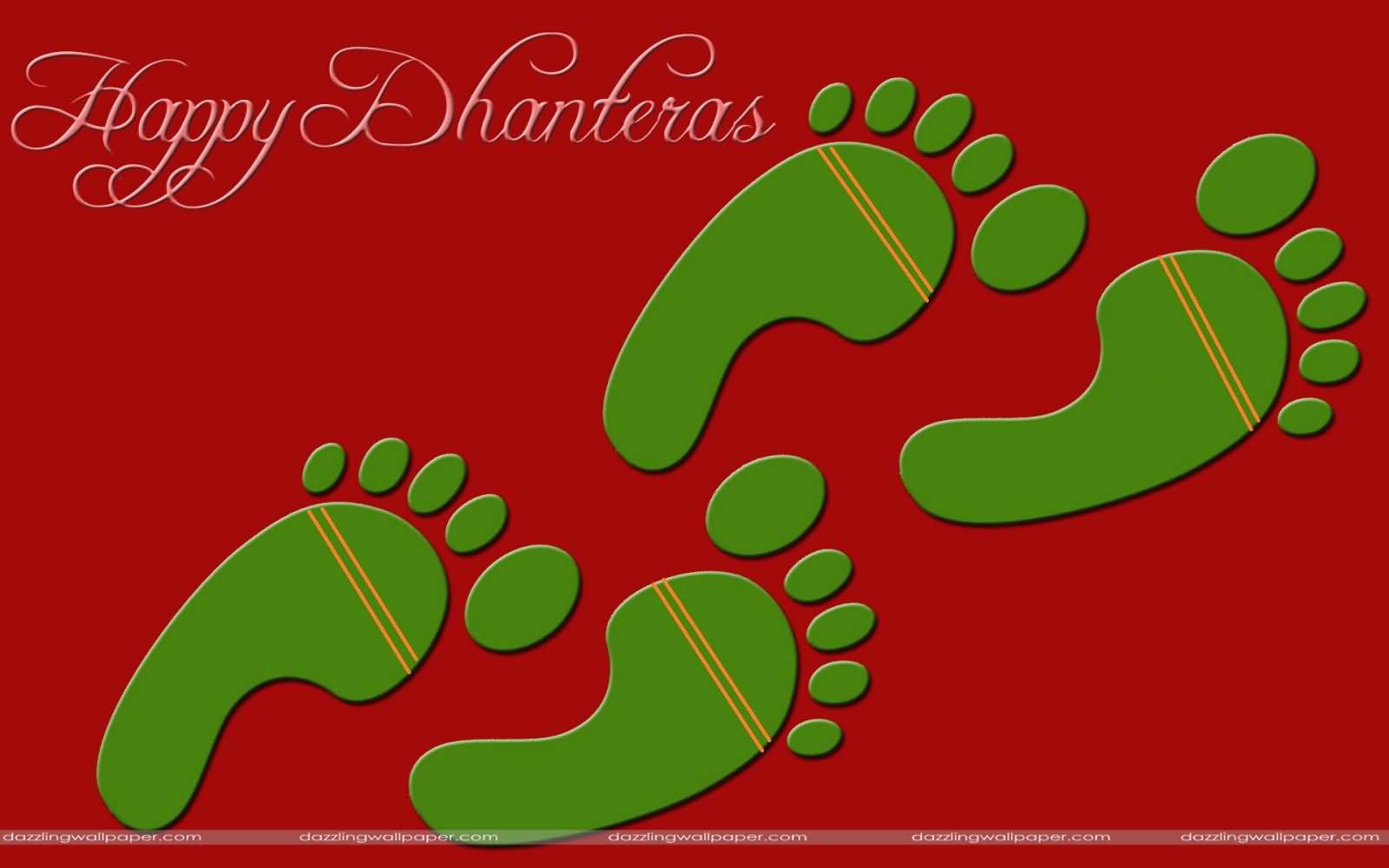 Happy Dhanteras Foot Prints Picture